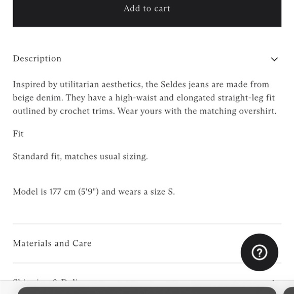 NWT Nanushka Seldes Beige Crochet-Trimmed Jeans - Picture 6 of 16